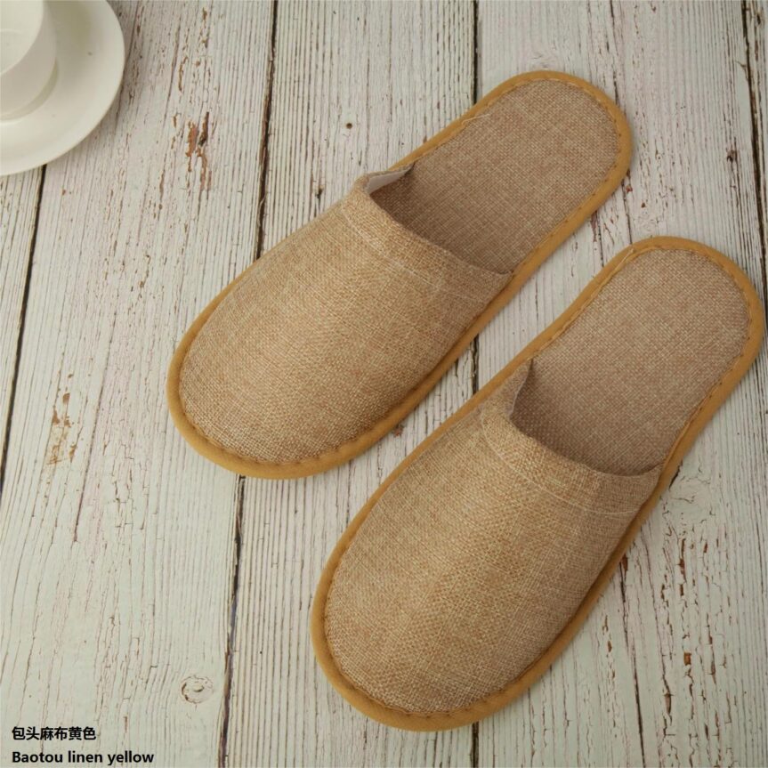 Thickness wrap-around linen Slippers - Image 4