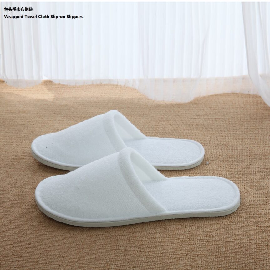 Towel Cloth Slip-on Slippers - Image 2