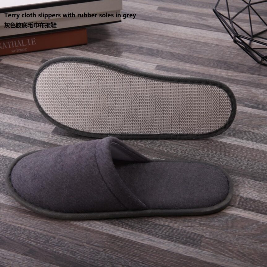 Towel Cloth Slip-on Slippers - Image 5